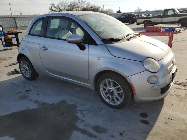 3C3CFFAR7DT640182 - 2013 FIAT 500 POP SILVER photo 4