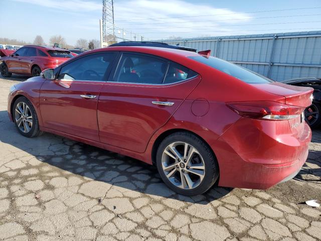 KMHD84LF9HU135172 - 2017 HYUNDAI ELANTRA SE RED photo 2