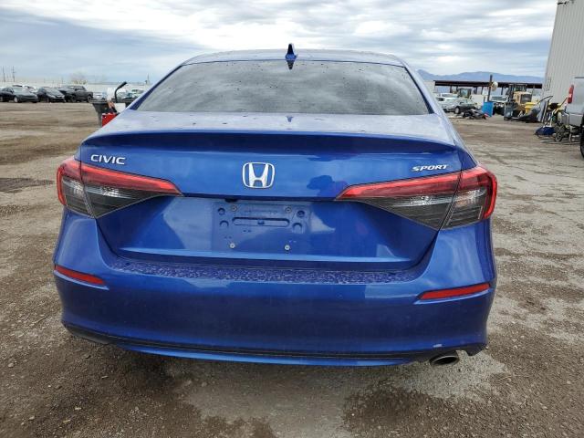 2HGFE2F53PH504835 - 2023 HONDA CIVIC SPORT BLUE photo 6