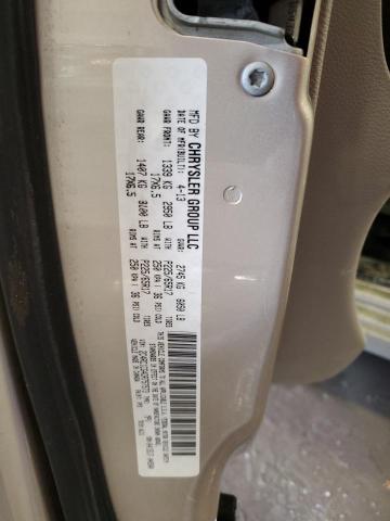 2C4RC1CG4DR757573 - 2013 CHRYSLER TOWN & COU TOURING L BEIGE photo 13