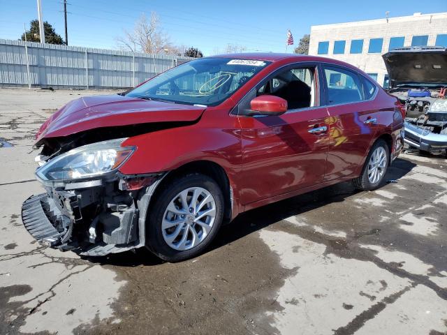 3N1AB7AP7KY400622 - 2019 NISSAN SENTRA S RED photo 1