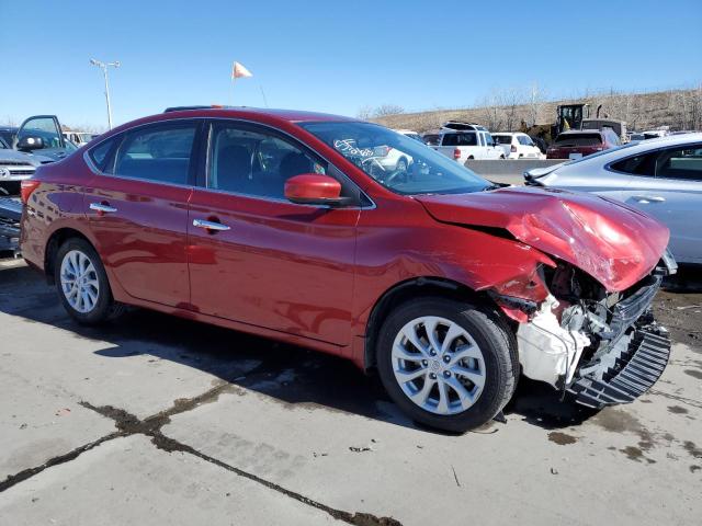 3N1AB7AP7KY400622 - 2019 NISSAN SENTRA S RED photo 4