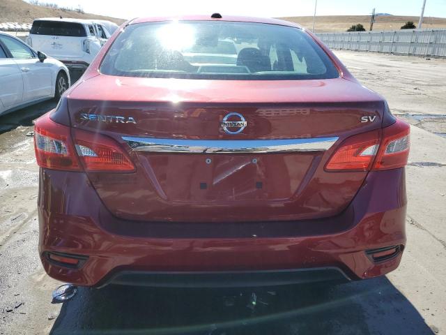 3N1AB7AP7KY400622 - 2019 NISSAN SENTRA S RED photo 6