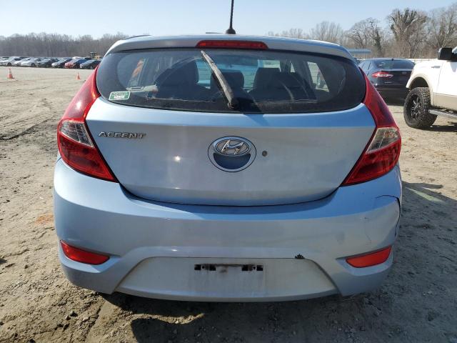 KMHCT5AE4CU004900 - 2012 HYUNDAI ACCENT GLS BLUE photo 6