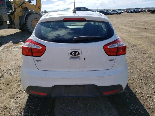 KNADM5A34D6180563 - 2013 KIA RIO LX WHITE photo 6