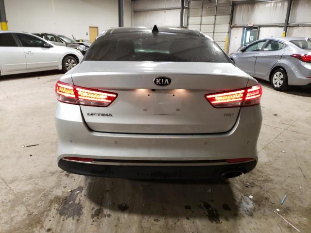 5XXGU4L38HG145541 - 2017 KIA OPTIMA EX SILVER photo 6