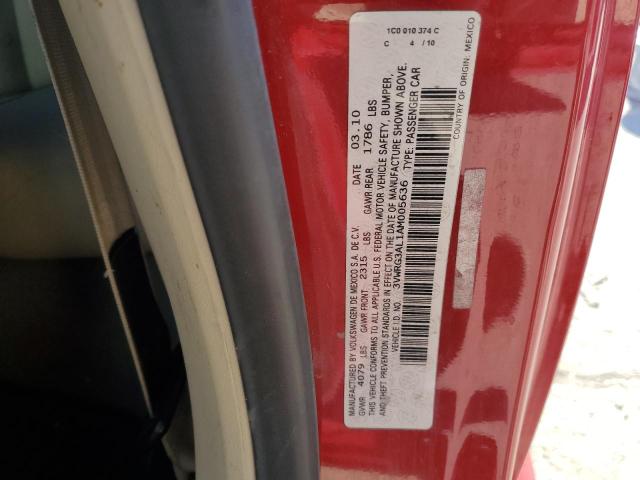 3VWRG3AL1AM005636 - 2010 VOLKSWAGEN NEW BEETLE Rot Foto 13