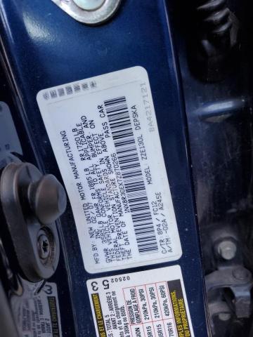 1NXBR30EX7Z870266 - 2007 TOYOTA COROLLA CE BLUE photo 12