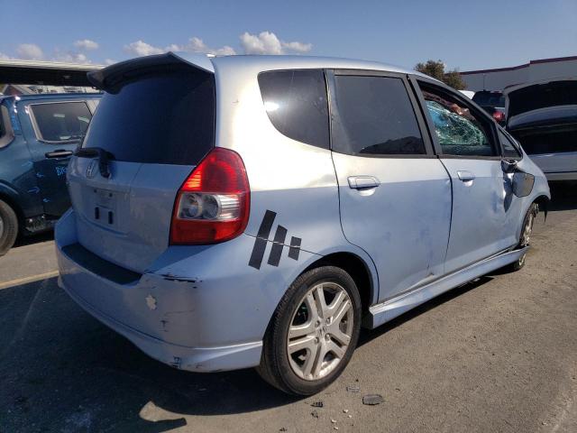 JHMGD38698S057499 - 2008 HONDA FIT SPORT BLUE photo 3