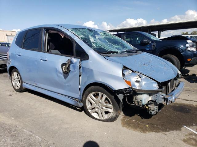 JHMGD38698S057499 - 2008 HONDA FIT SPORT BLUE photo 4