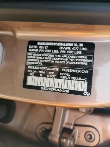 SJKCH5CP7JA049216 - 2018 INFINITI Q40 BASE PINK photo 12