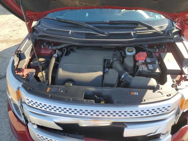 1FM5K8D86FGC15084 - 2015 FORD EXPLORER XLT RED photo 12