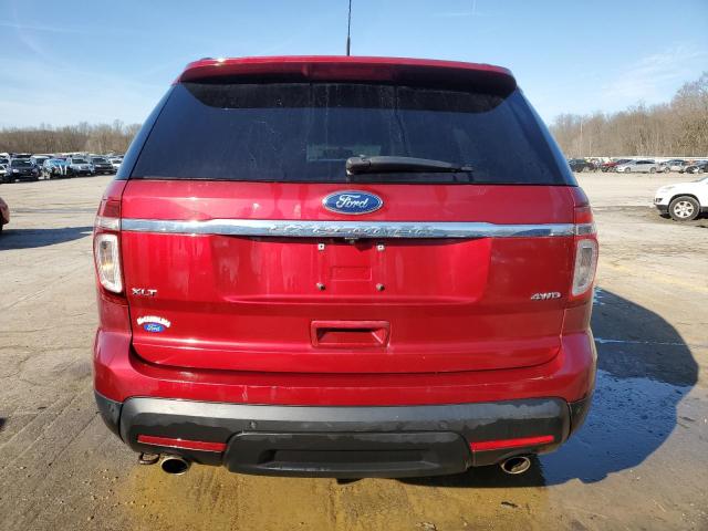 1FM5K8D86FGC15084 - 2015 FORD EXPLORER XLT RED photo 6