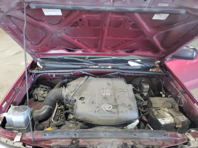 5TEJU62N25Z134147 - 2005 TOYOTA TACOMA DOUBLE CAB PRERUNNER RED photo 11