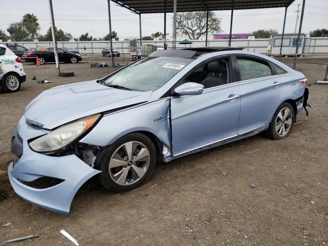 KMHEC4A49CA040061 - 2012 HYUNDAI SONATA HYBRID BLUE photo 1