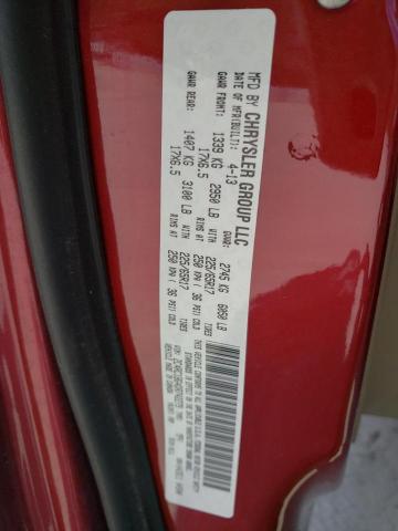 2C4RC1BG4DR742279 - 2013 CHRYSLER TOWN & COU TOURING 红色 照片 14