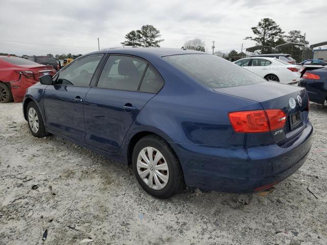 3VW2K7AJ4EM335914 - 2014 VOLKSWAGEN JETTA BASE BLUE photo 2