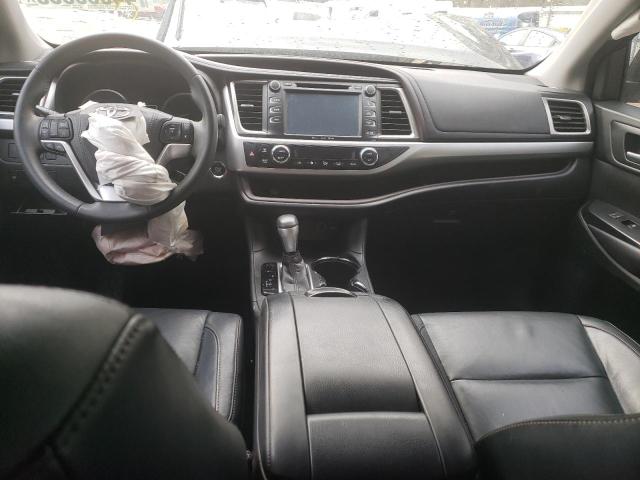 5TDKKRFH0GS502874 - 2016 TOYOTA HIGHLANDER XLE BLACK photo 8