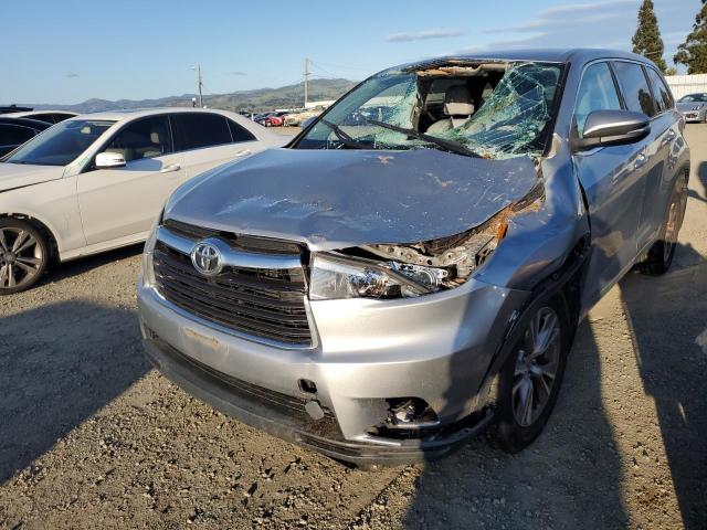 5TDBKRFH3ES009963 - 2014 TOYOTA HIGHLANDER LE SILVER photo 1