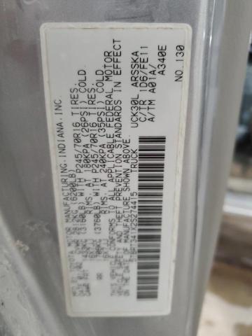 5TBRT341X2S274415 - 2002 TOYOTA TUNDRA ACCESS CAB ვერცხლისფერი ფოტო 12