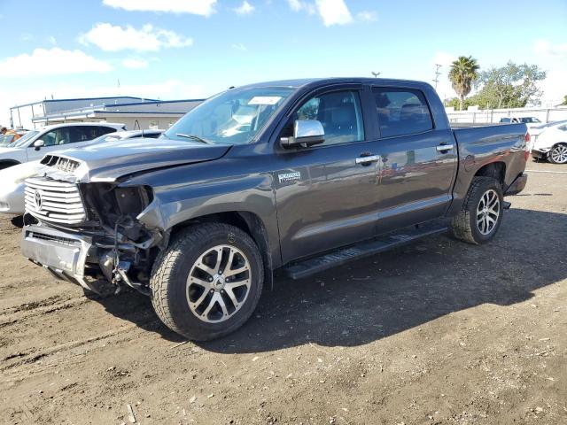 5TFGY5F14EX148073 - 2014 TOYOTA TUNDRA CREWMAX PLATINUM GRAY photo 1