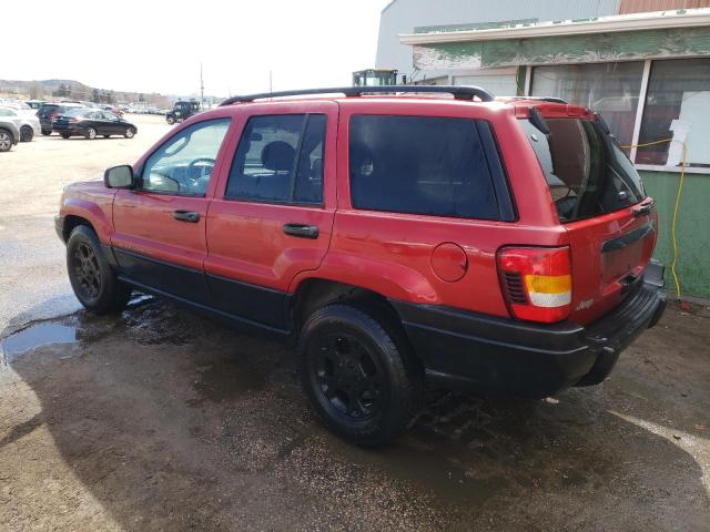 1J4GX48S33C569266 - 2003 JEEP GRAND CHER LAREDO RED photo 2