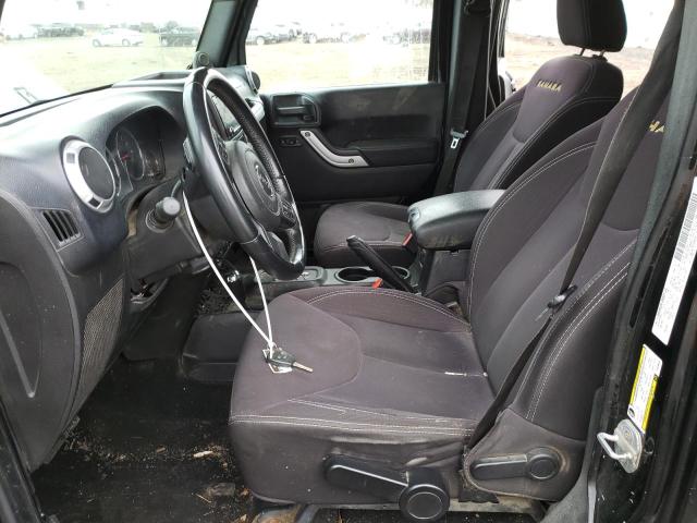 1C4BJWEGXDL656628 - 2013 JEEP WRANGLER U SAHARA BLACK photo 7