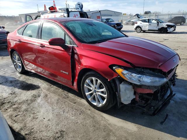 3FA6P0LU8KR221603 - 2019 FORD FUSION SE RED photo 4