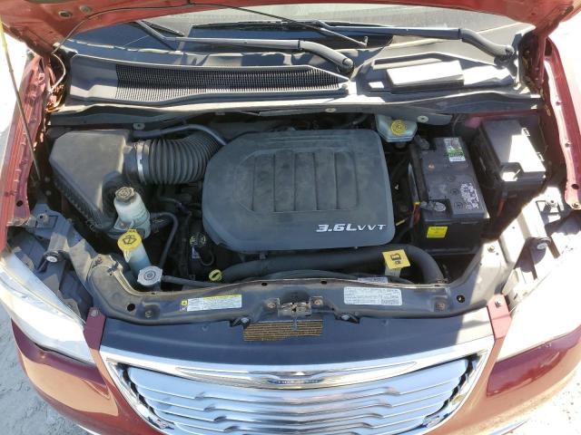 2C4RC1BG5DR558758 - 2013 CHRYSLER TOWN & COU TOURING წითელი ფოტო 12