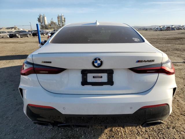 WBA13AR07MCF64057 - 2021 BMW M440XI WHITE photo 6