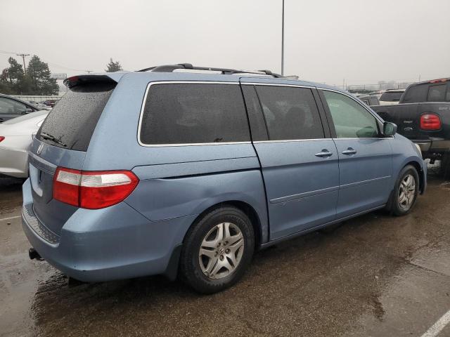 5FNRL38746B053179 - 2006 HONDA ODYSSEY EXL BLUE photo 3