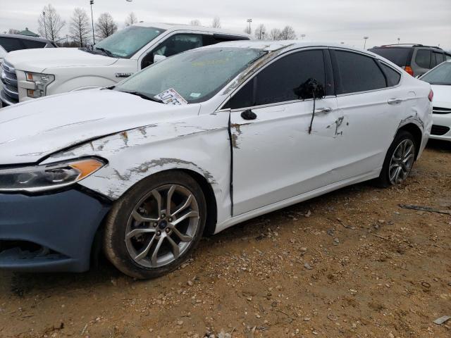 3FA6P0CDXKR253047 - 2019 FORD FUSION SEL WHITE photo 1