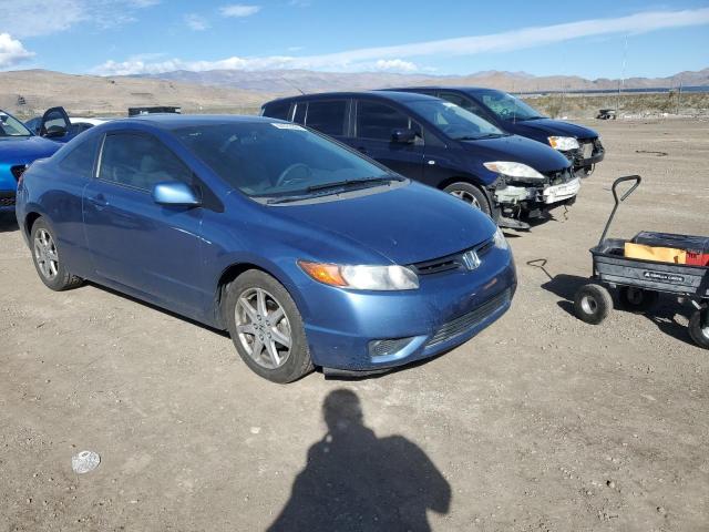 2HGFG12627H526666 - 2007 HONDA CIVIC LX BLUE photo 4