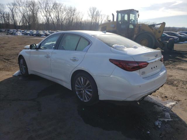 JN1EV7BR1PM543357 - 2023 INFINITI Q50 LUXE WHITE photo 2