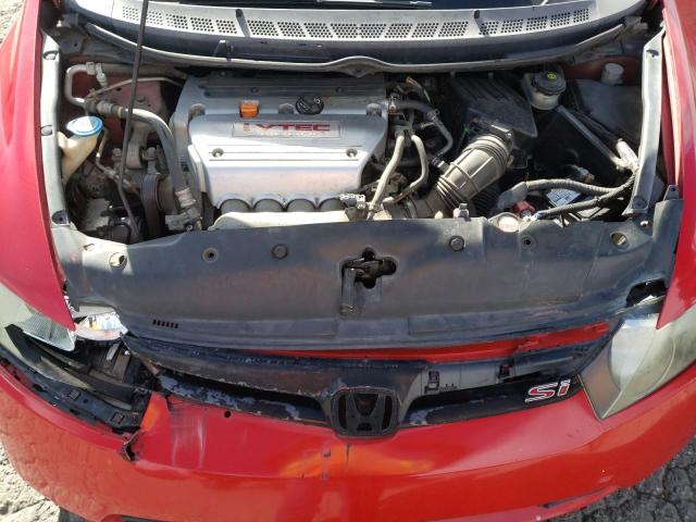 2HGFA55587H713731 - 2007 HONDA CIVIC SI RED photo 11