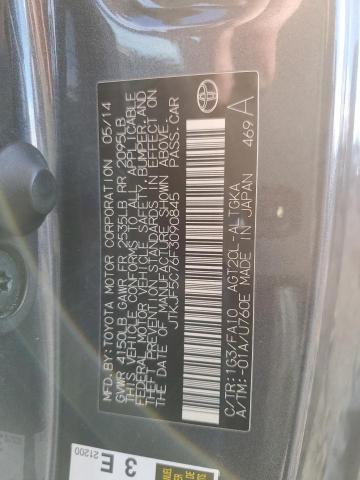 JTKJF5C76F3090845 - 2015 TOYOTA SCION TC გრაფიტი ფოტო 12