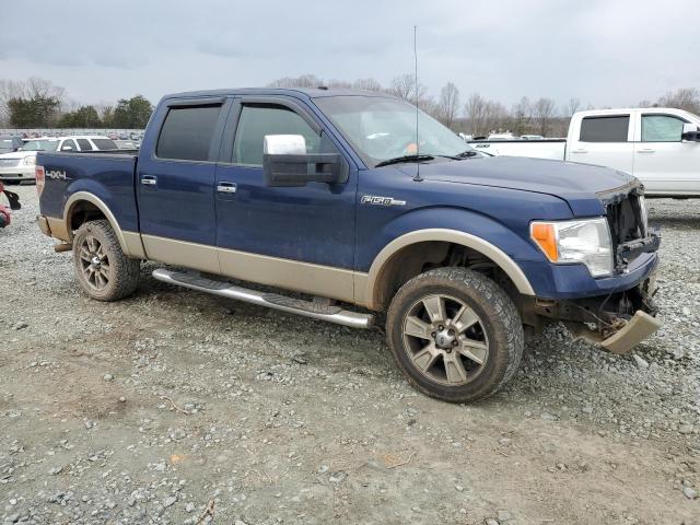 1FTPW14V49KB51952 - 2009 FORD F150 SUPERCREW BLUE photo 4