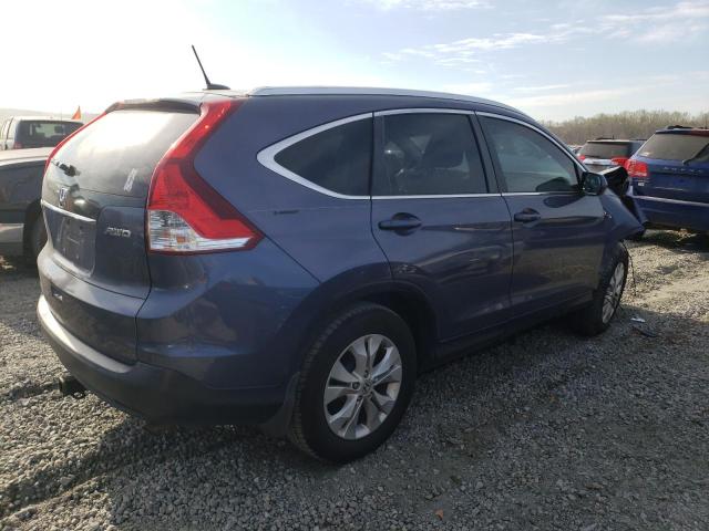 JHLRM4H76CC024829 - 2012 HONDA CR-V EXL BLUE photo 3