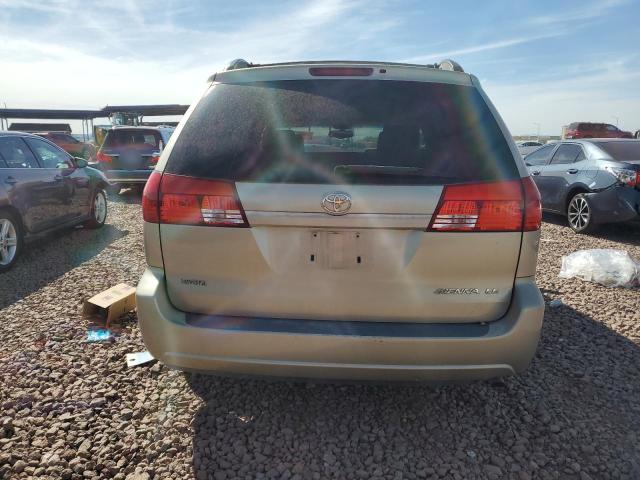 5TDZA23C04S079128 - 2004 TOYOTA SIENNA CE BEIGE photo 6