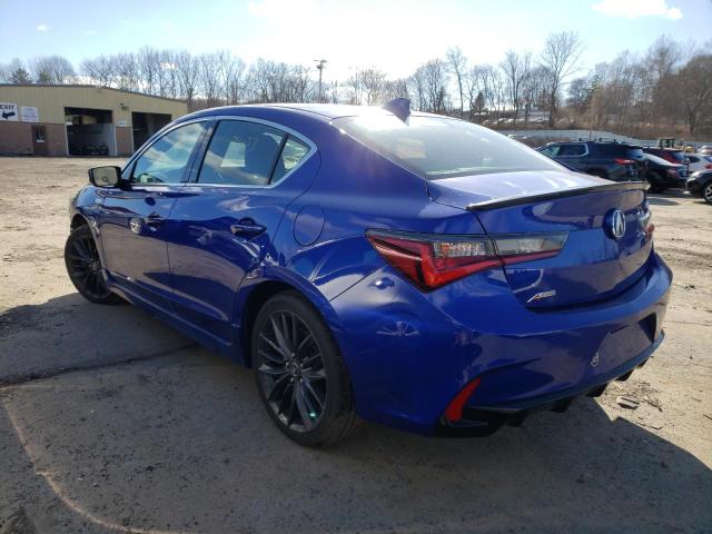 19UDE2F83KA006448 - 2019 ACURA ILX PREMIUM A-SPEC BLUE photo 2