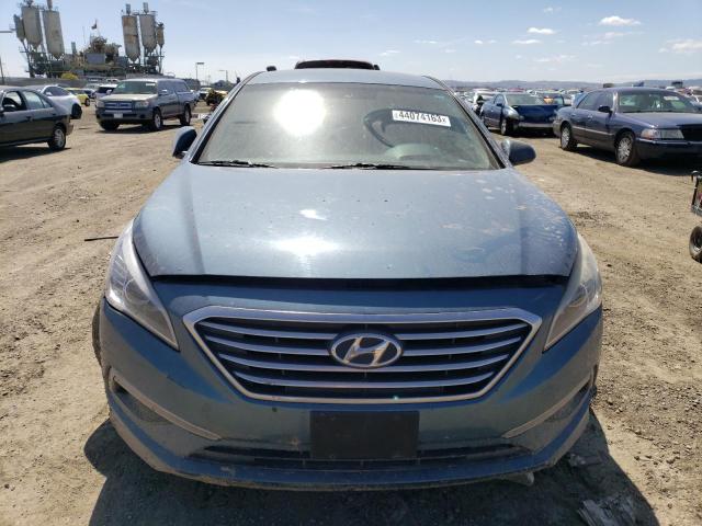 5NPE24AF3FH050462 - 2015 HYUNDAI SONATA SE BLUE photo 5