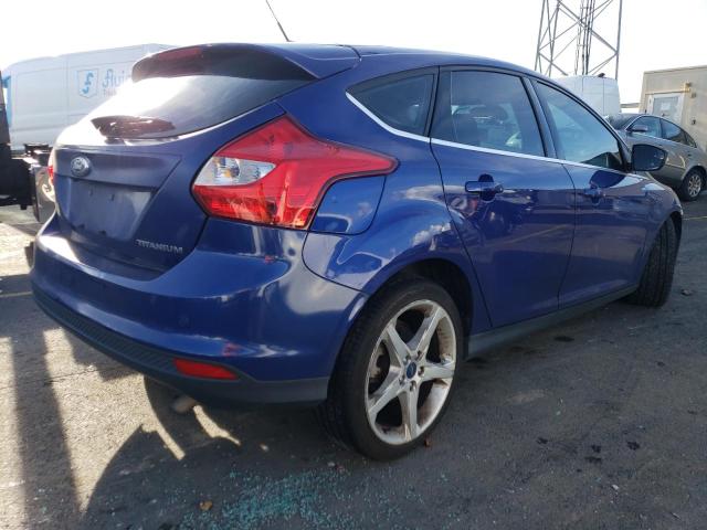 1FAHP3N22CL258135 - 2012 FORD FOCUS TITANIUM BLUE photo 3