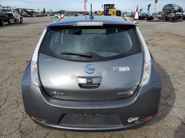 1N4AZ0CP1FC326633 - 2015 NISSAN LEAF S GRAY photo 6