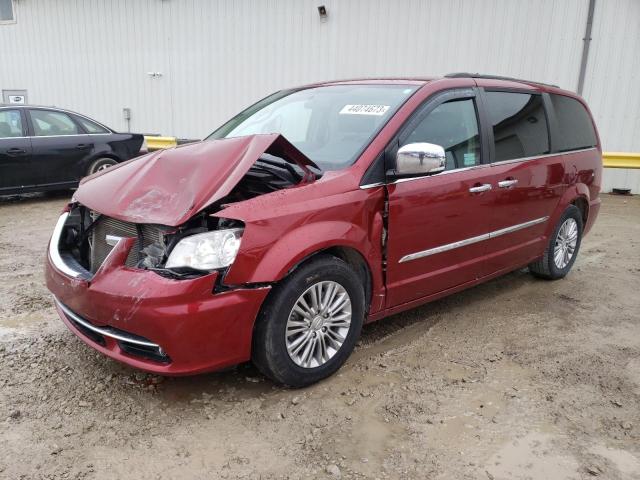 2C4RC1CG6GR128143 - 2016 CHRYSLER TOWN & COU TOURING L RED photo 1