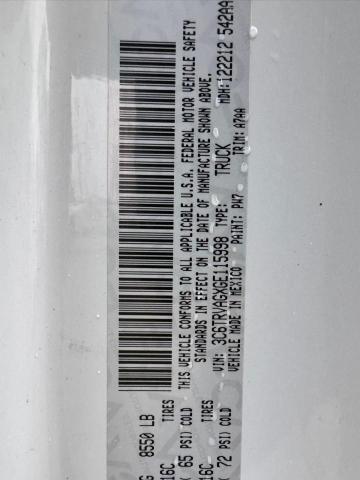 3C6TRVAGXGE115998 - 2016 RAM PROMASTER 1500 STANDARD Ağ foto 10