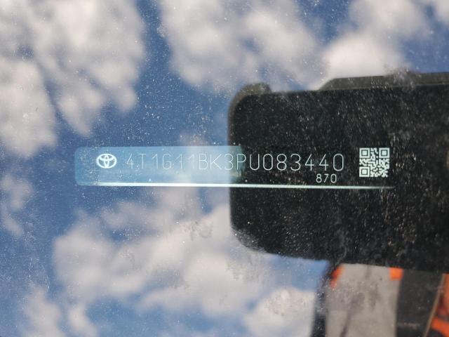 4T1G11BK3PU083440 - 2023 TOYOTA CAMRY SE NIGHT SHADE SILVER photo 12