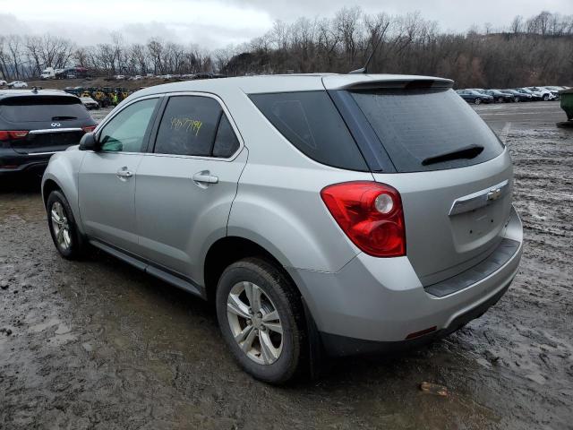 2GNALBEC6B1228206 - 2011 CHEVROLET EQUINOX LS SILVER photo 2