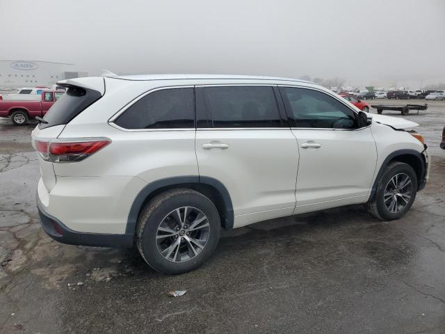 5TDKKRFH6GS163229 - 2016 TOYOTA HIGHLANDER XLE 白色 照片 3