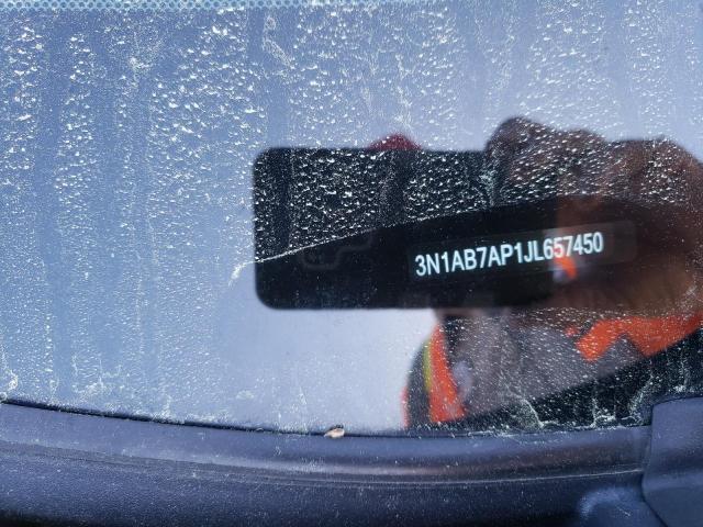3N1AB7AP1JL657450 - 2018 NISSAN SENTRA S 灰色 照片 12