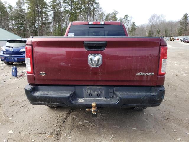 1C6SRFCT3KN676012 - 2019 RAM 1500 TRADESMAN MAROON photo 6